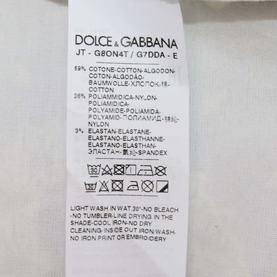 Dolce & Gabbana Black/White Bandana Printed Fabric Blend Crewneck T-Shirt