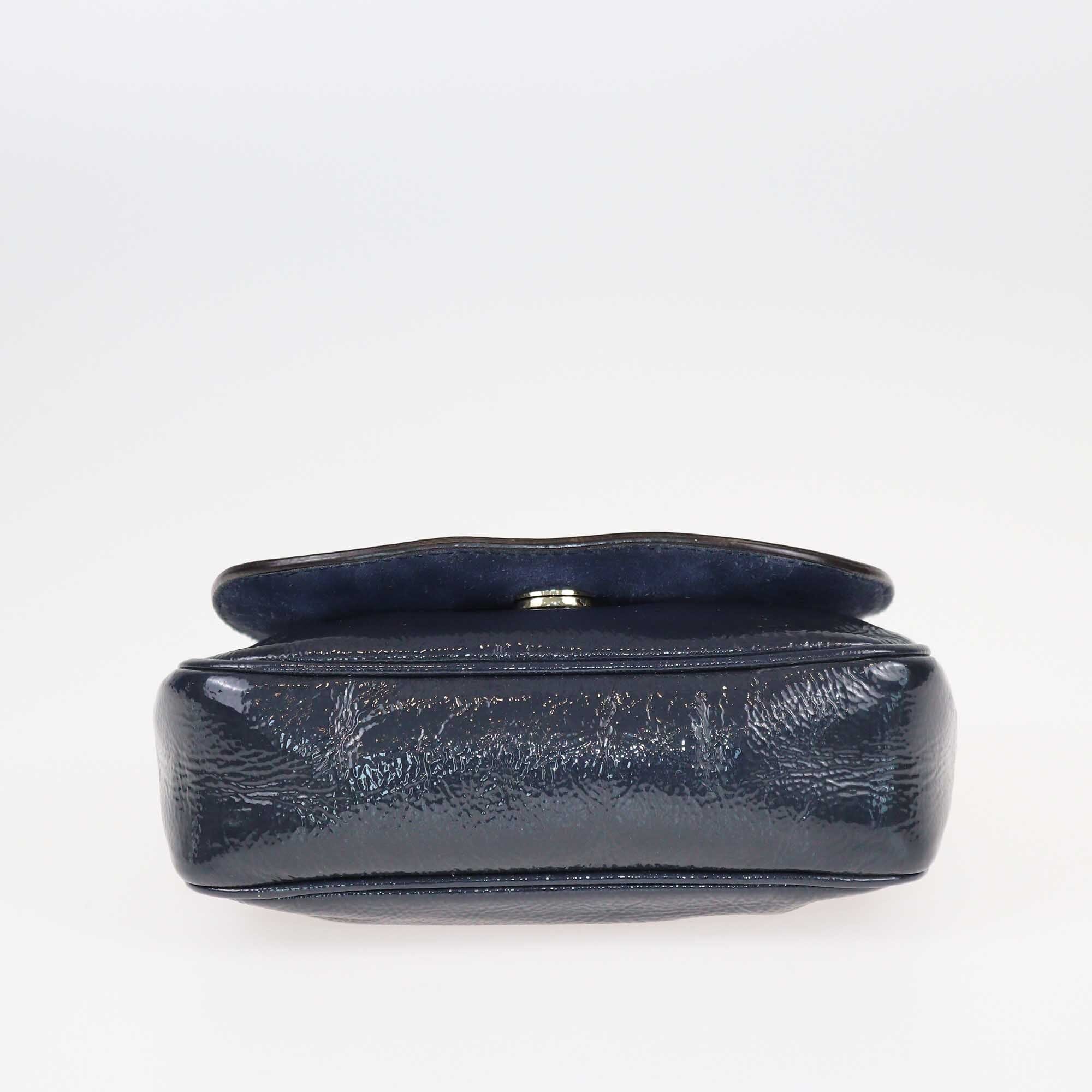 Gucci Navy Blue Small Soho Chain Crossbody Bag Bags Gucci 