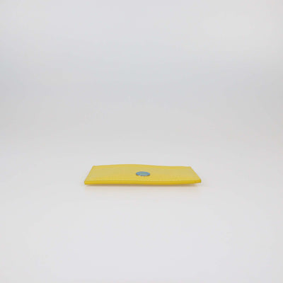 Bvlgari Yellow Leather Roma Card Holder