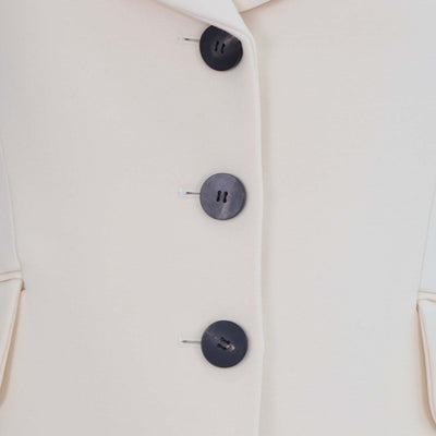 Christian Dior Cream Wool and Silk Sleeveless Mini Dress