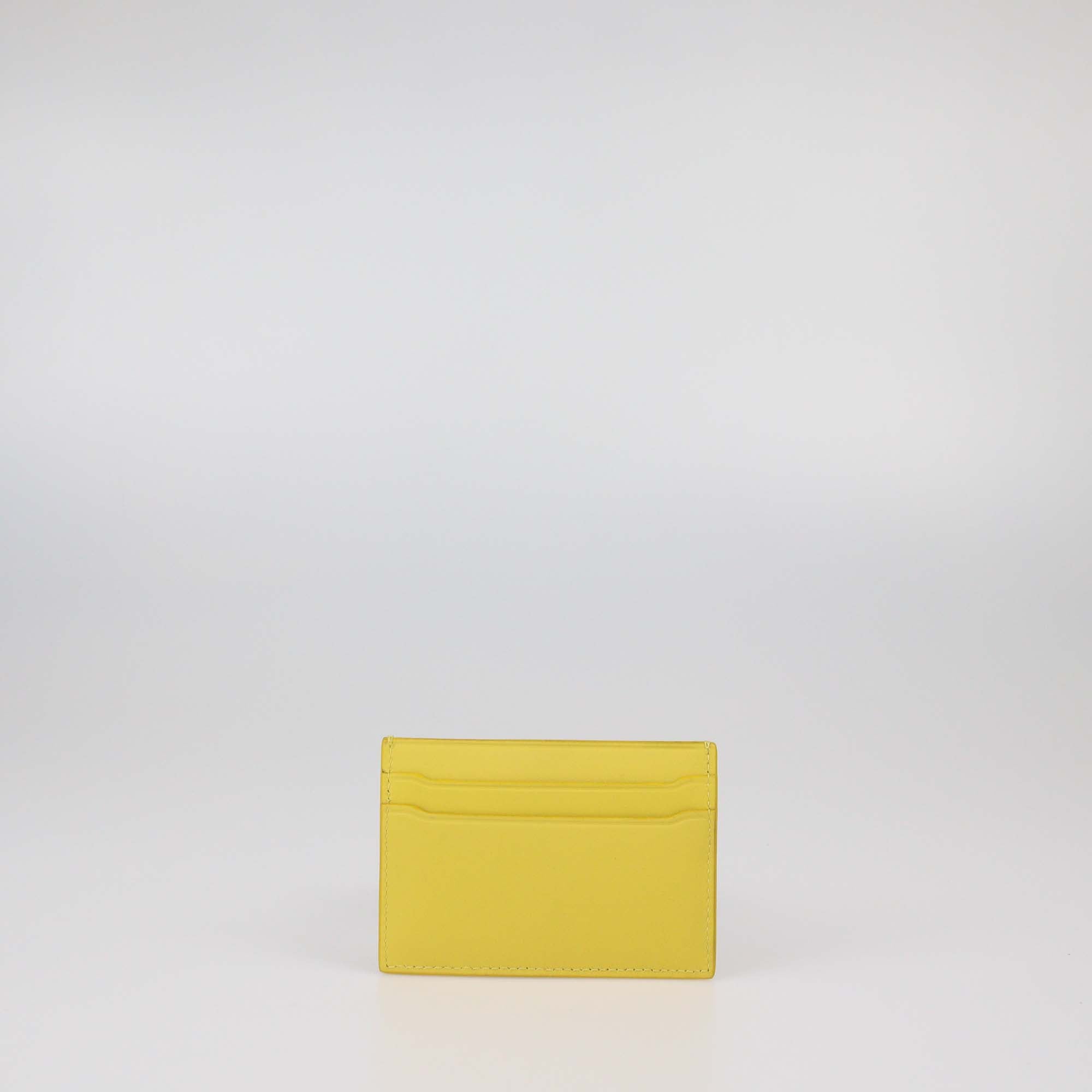 Bvlgari Yellow Leather Roma Card Holder