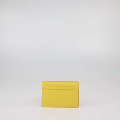 Bvlgari Yellow Leather Roma Card Holder