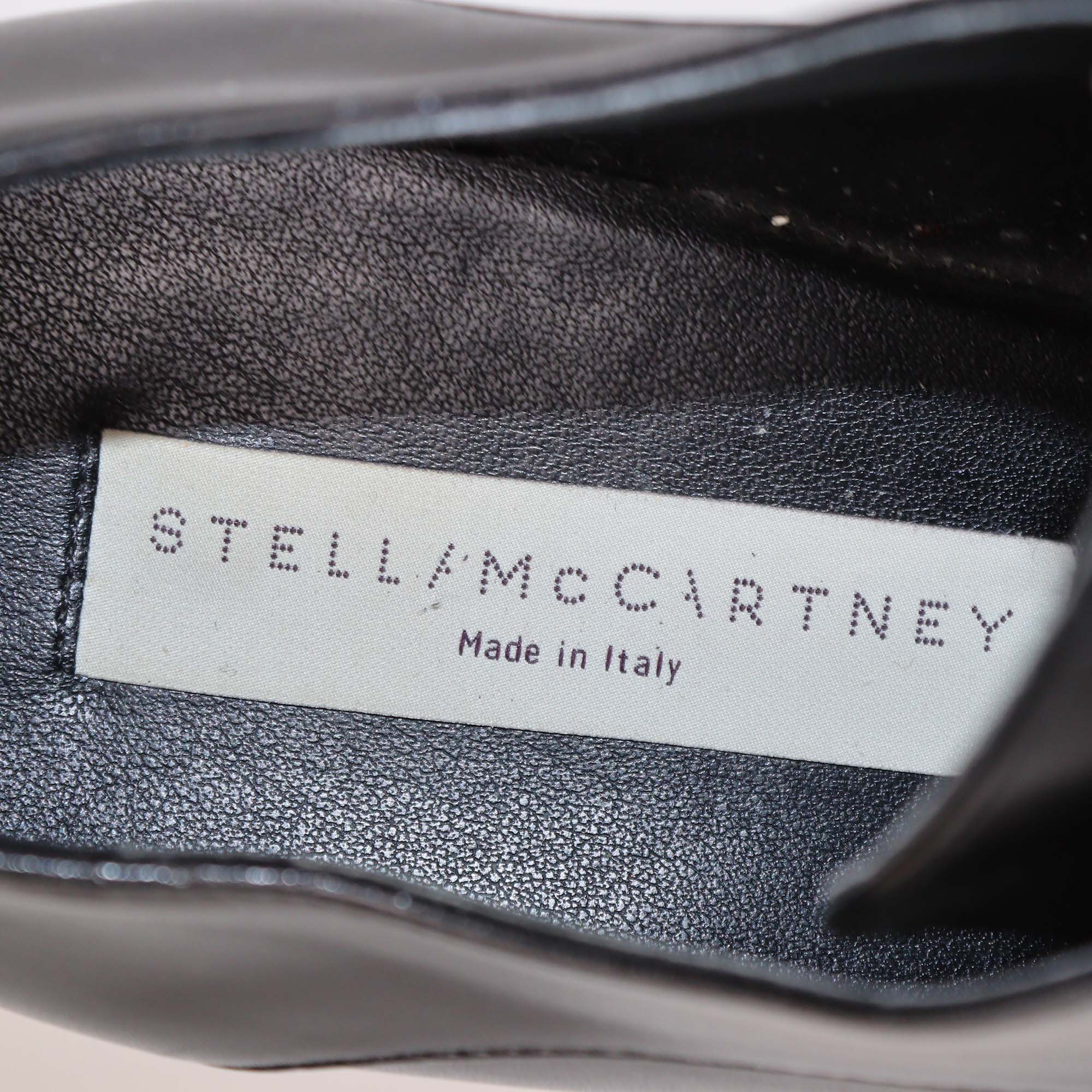 Stella McCartney Black Faux Leather Elyse Platform Derby