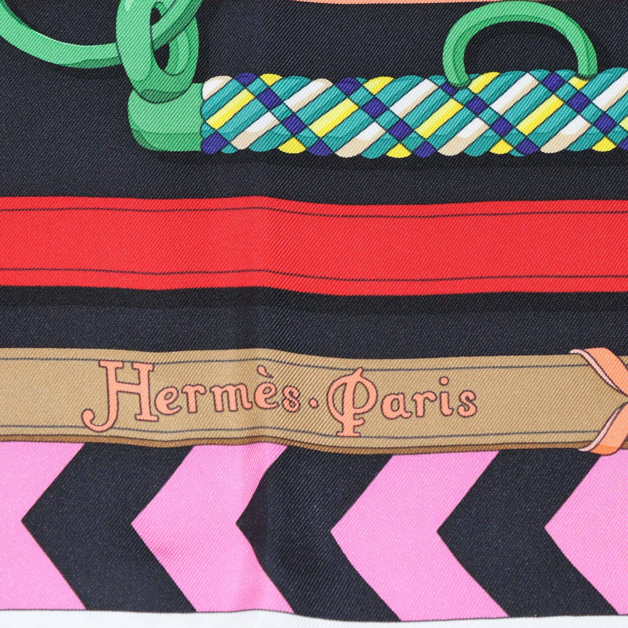 Hermes Multicolor Panoplie Equestre Scarf 90 Womens Hermes 