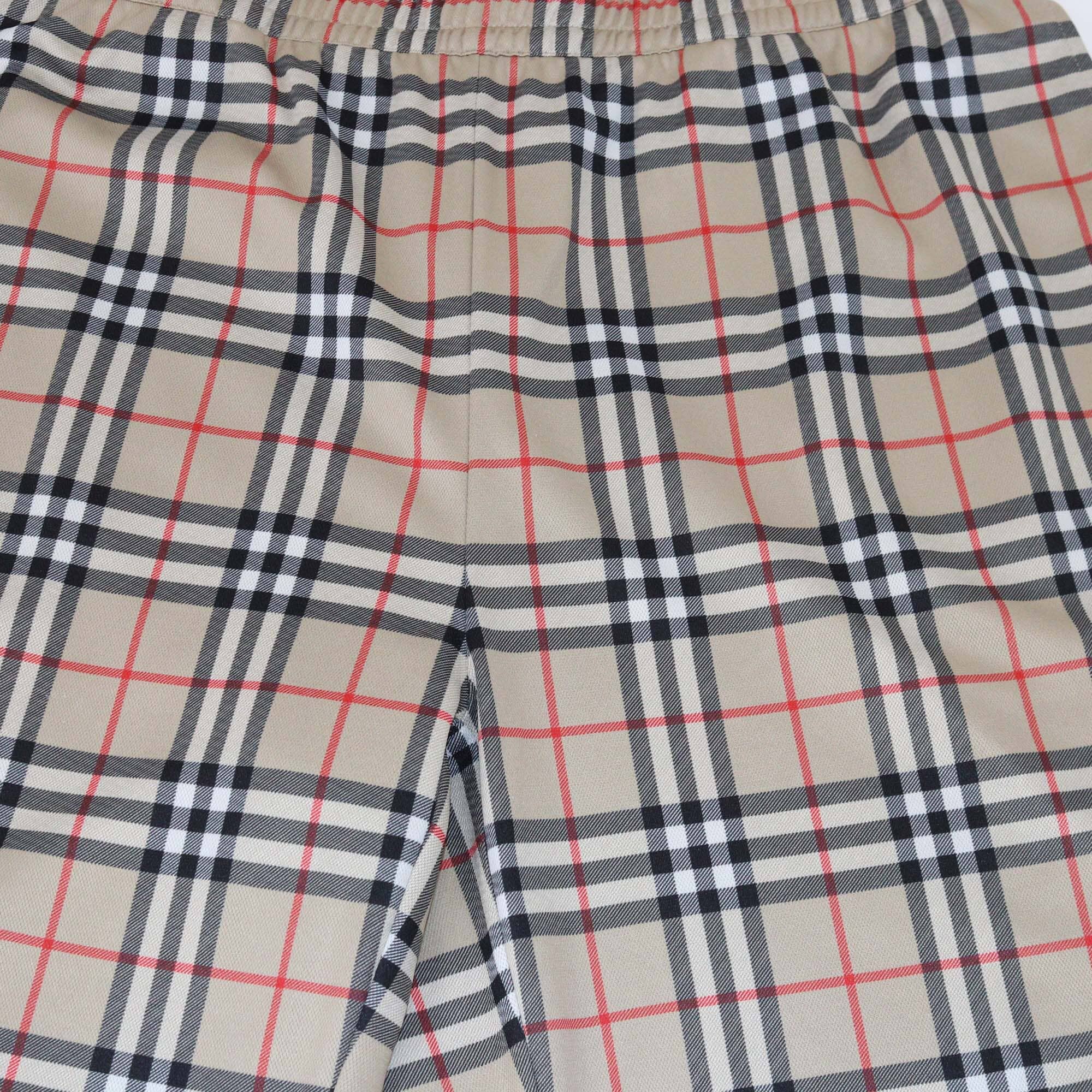 Burberry Beige Vintage Check Jersey Short Mens Burberry 