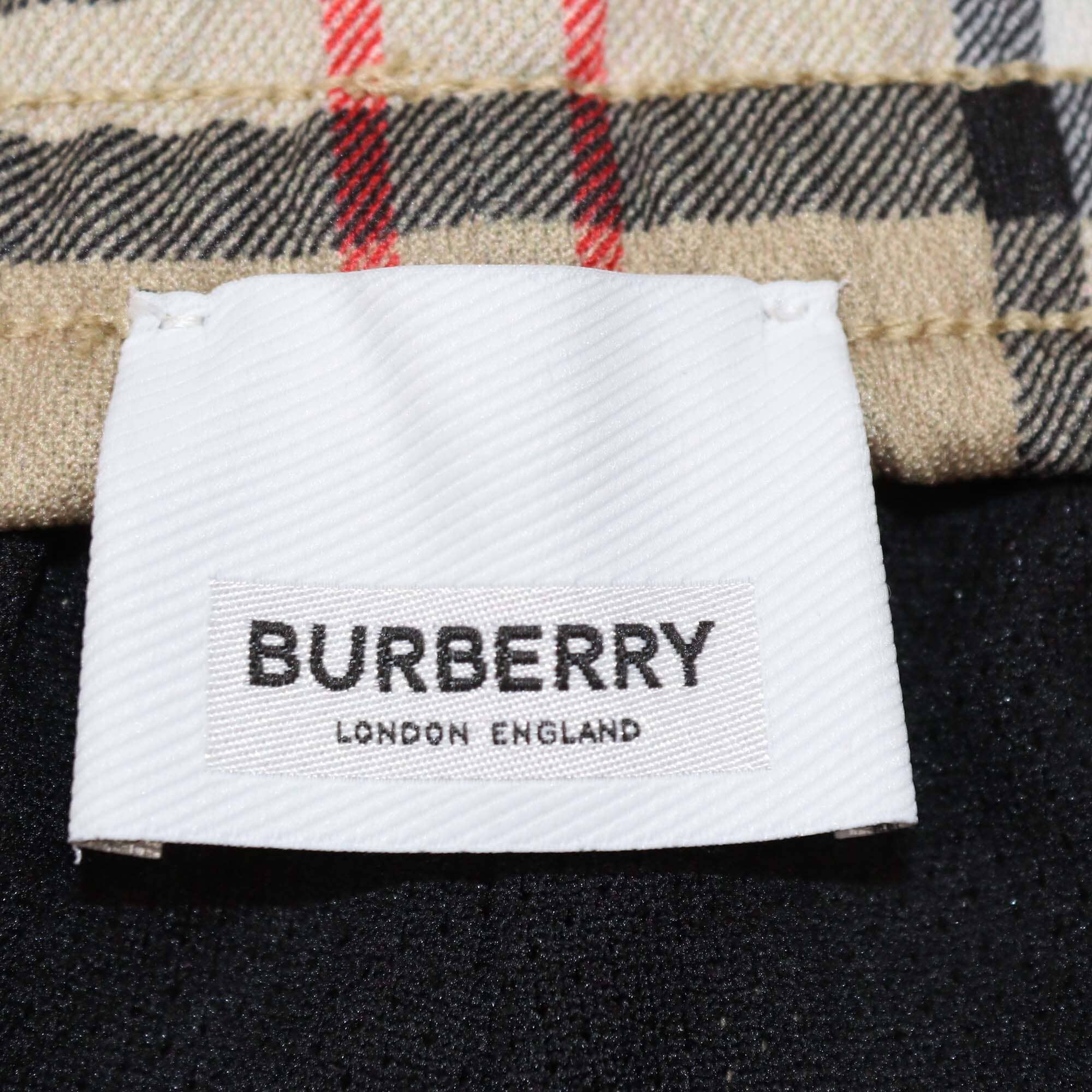 Burberry Beige Vintage Check Jersey Short Mens Burberry 