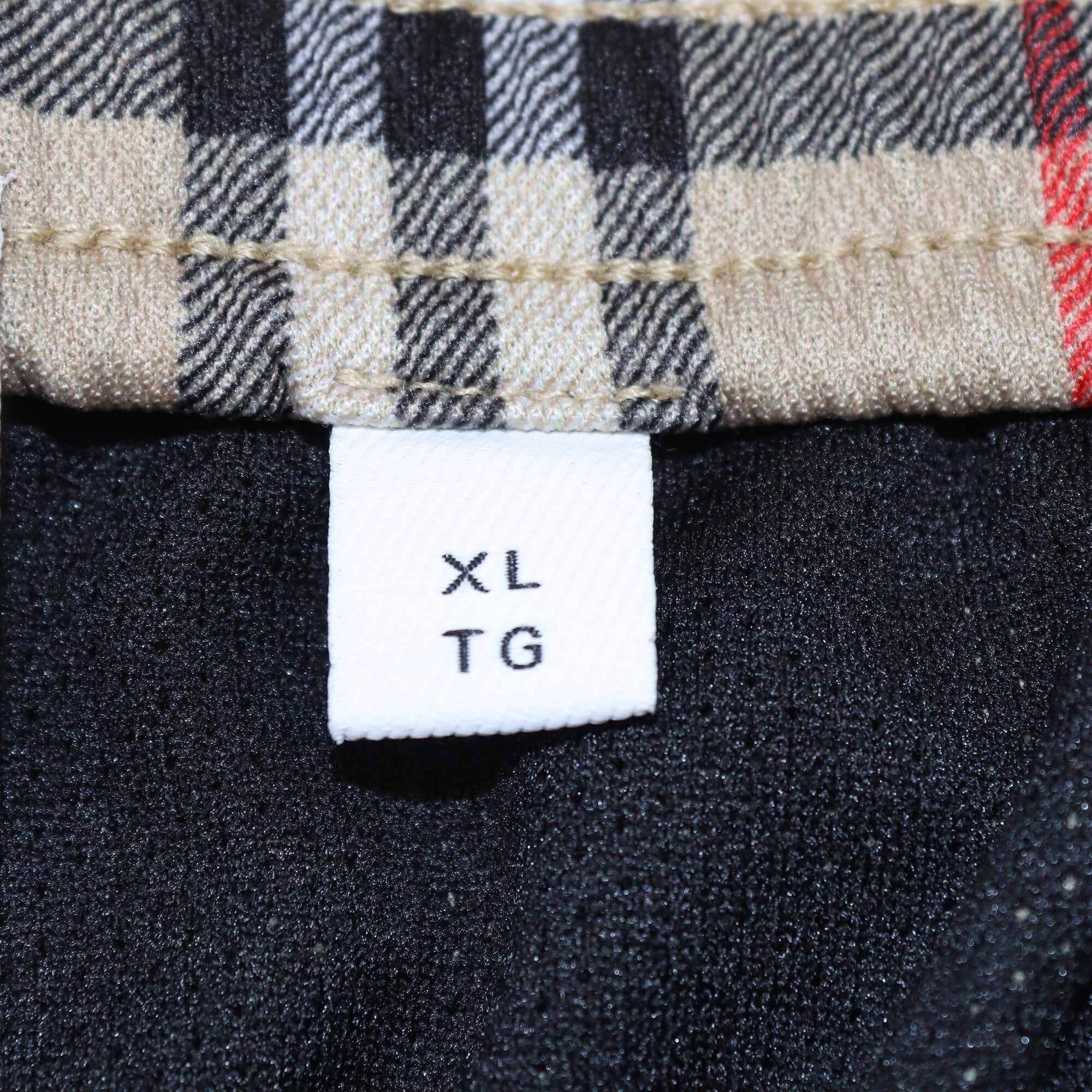 Burberry Beige Vintage Check Jersey Short Mens Burberry 