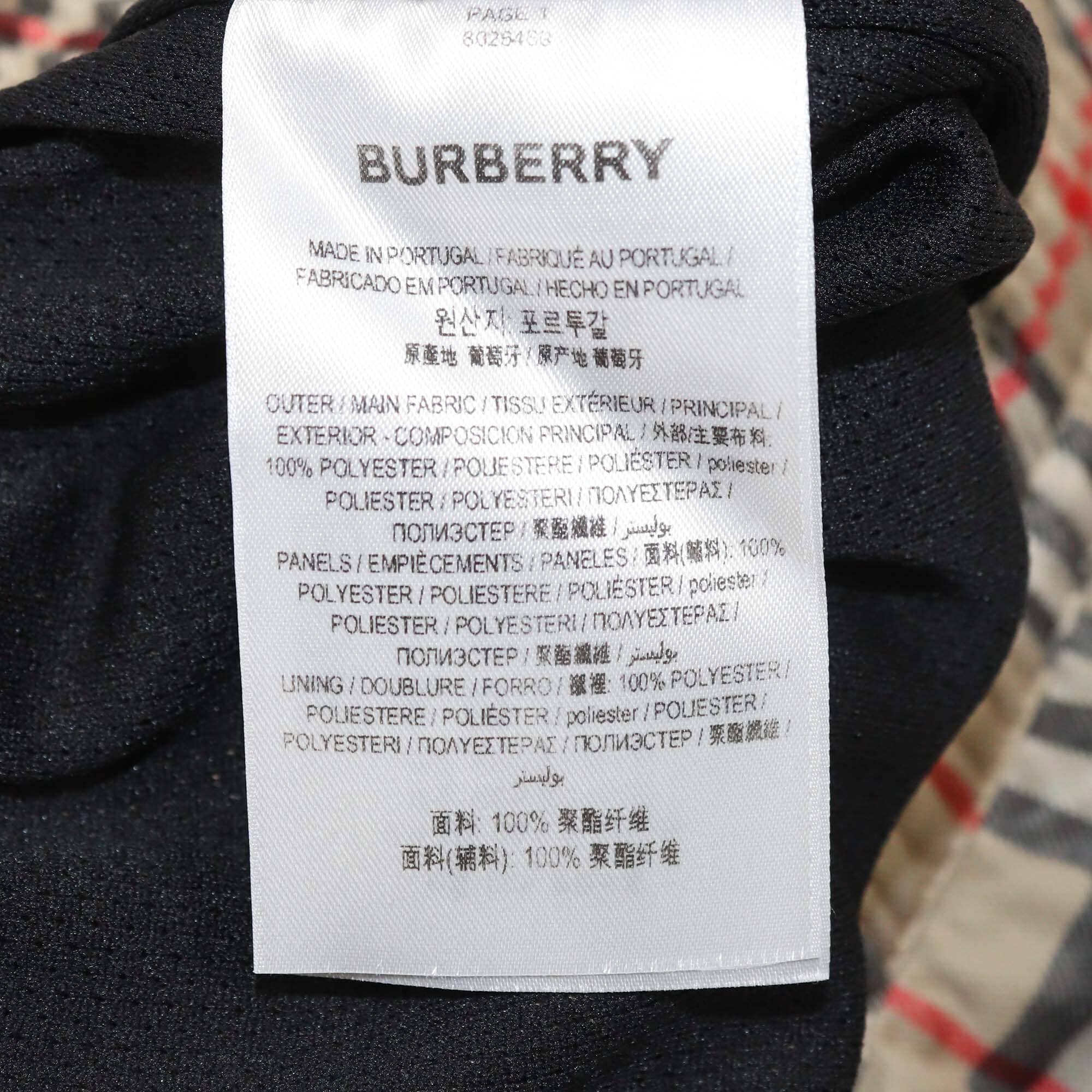 Burberry Beige Vintage Check Jersey Short Mens Burberry 