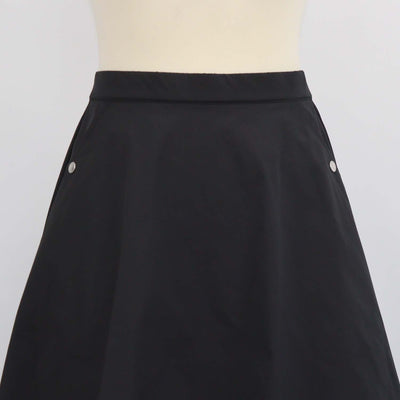 Tatras Black Polyester Aquirela Puff Skirt