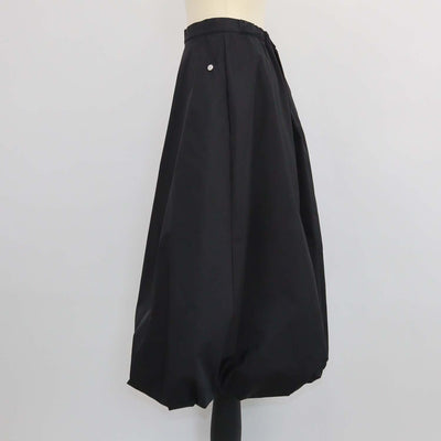 Tatras Black Polyester Aquirela Puff Skirt