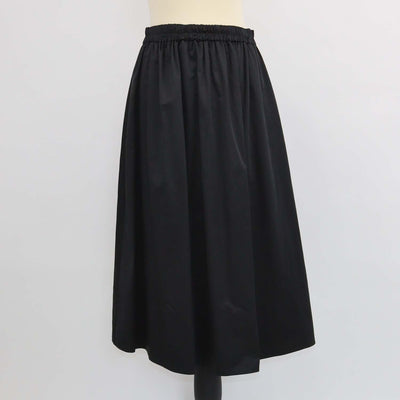 Marella Sport Black Blend Polyester Midi Skirt