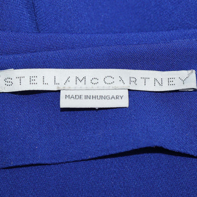 Stella McCartney Blue Blend Viscose Crepe Long Sleeve Blouse