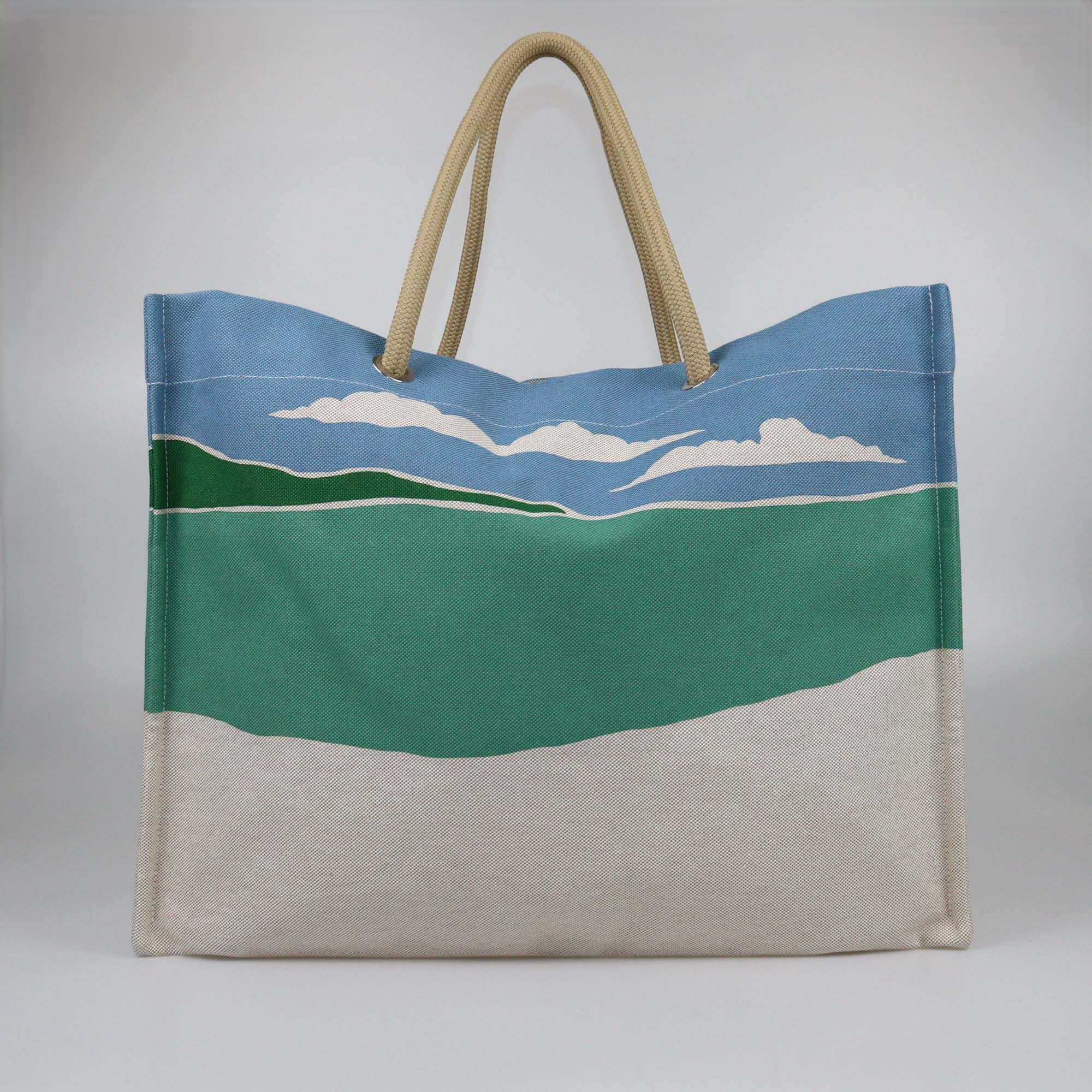 Hermes Multicolor Canvas Escale A La Plage Beach Bag Womens Hermes 