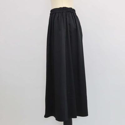Marella Sport Black Blend Polyester Midi Skirt