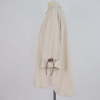 Max Mara Light Beige Cotton MXMADORNI Blouse