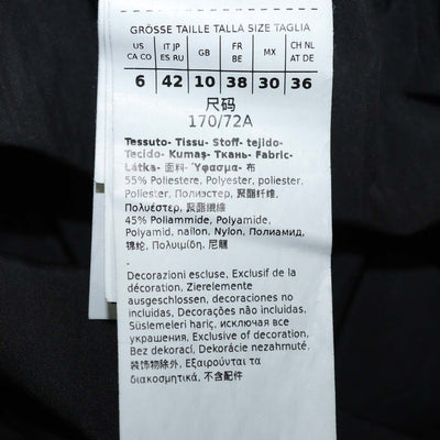 Marella Sport Black Blend Polyester Midi Skirt