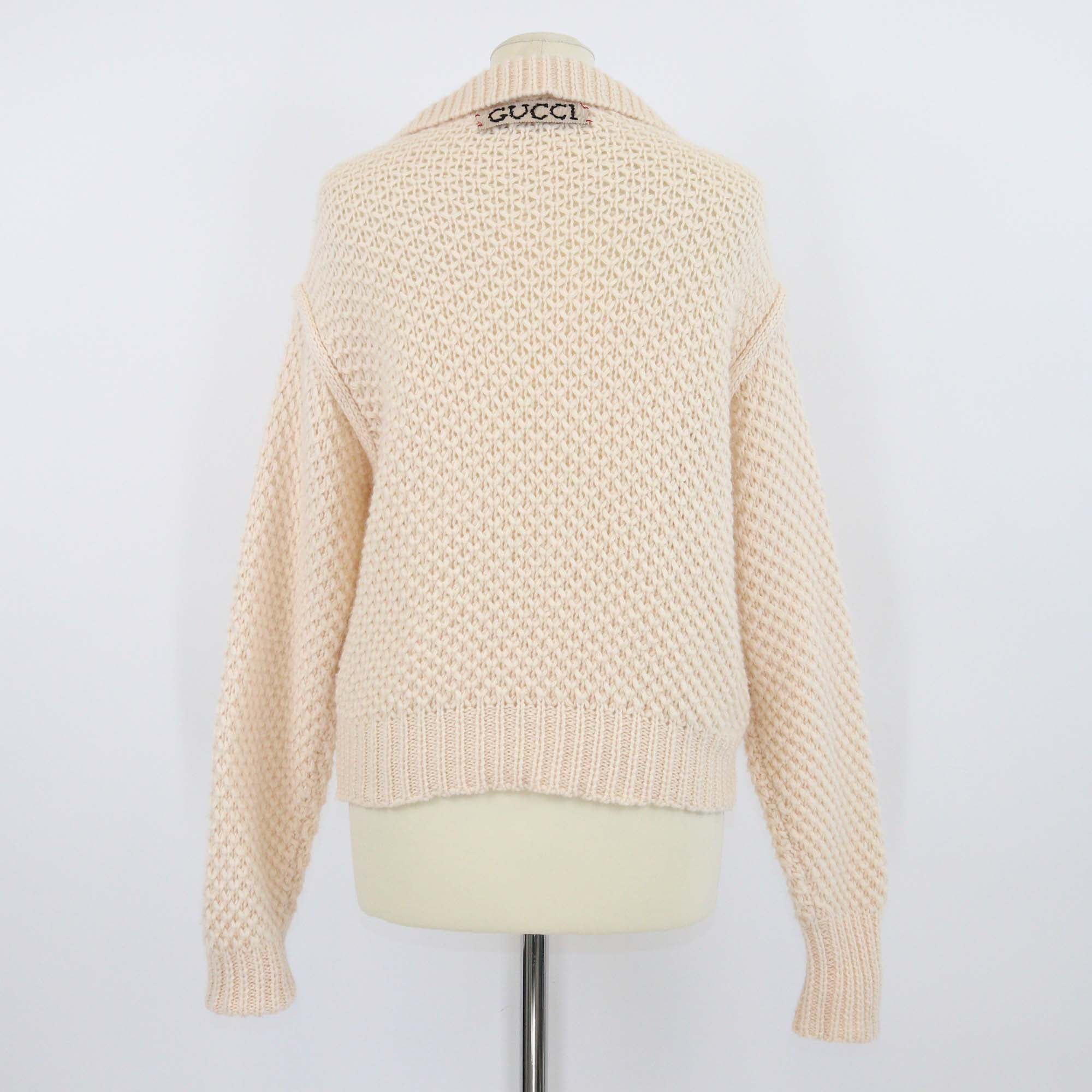 Gucci x Disney Beige Mickey Mouse Embroidered Sweater