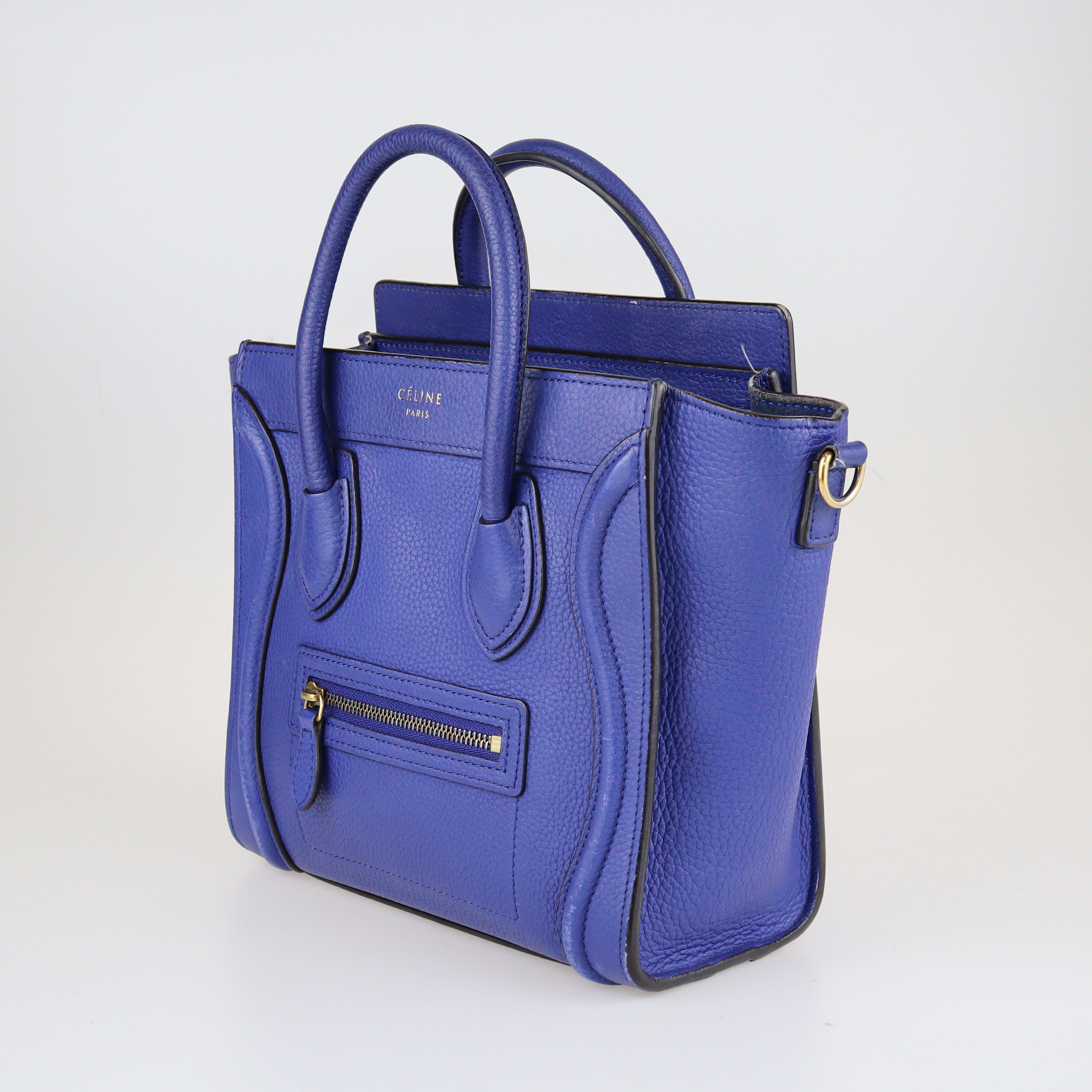 Blue Nano Luggage Tote Bag Bags Celine 