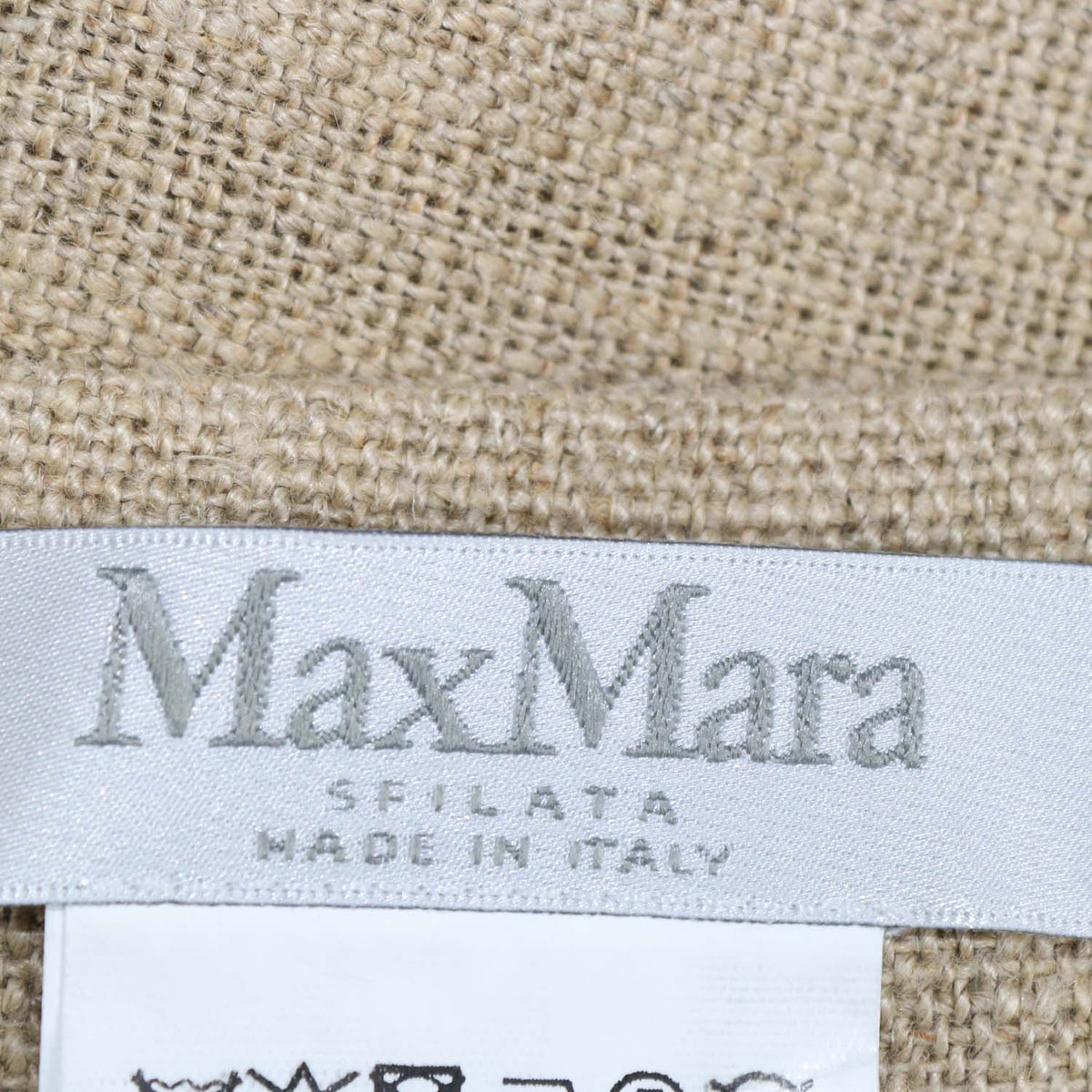 Max Mara Sfilata Beige Linen Gabbia Maxi Skirt