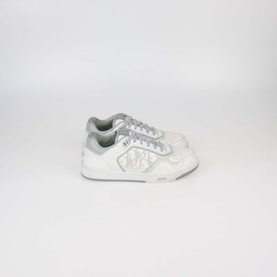 Christian Dior White/Grey Leather B27 Low Top Sneakers