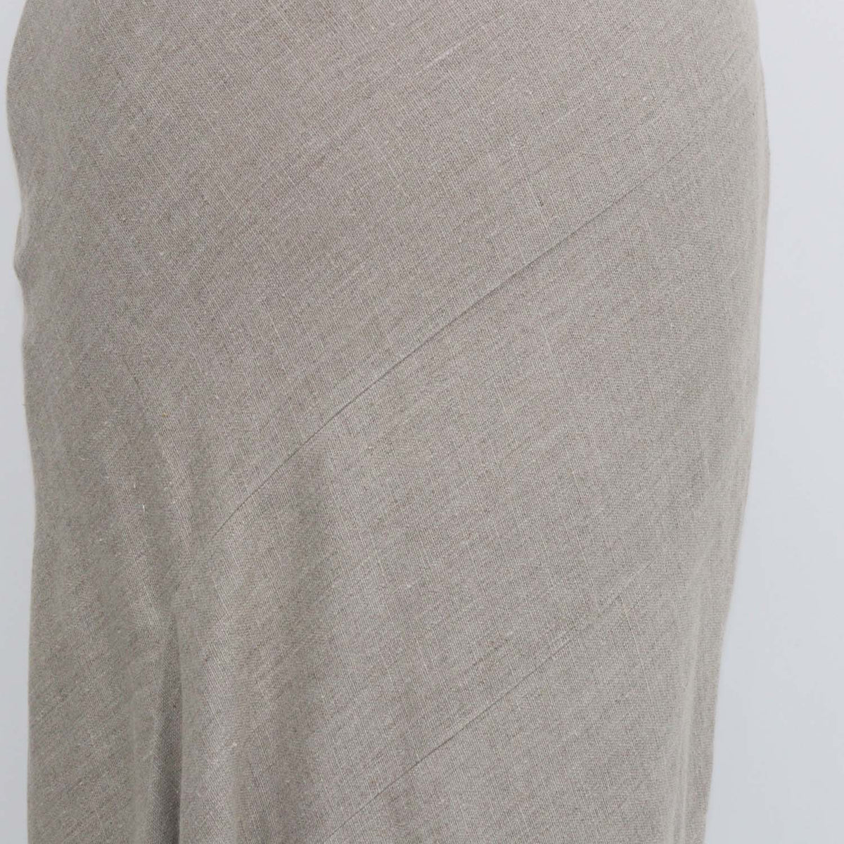 Max Mara Sfilata Beige Linen Asymmetrical Maxi Skirt