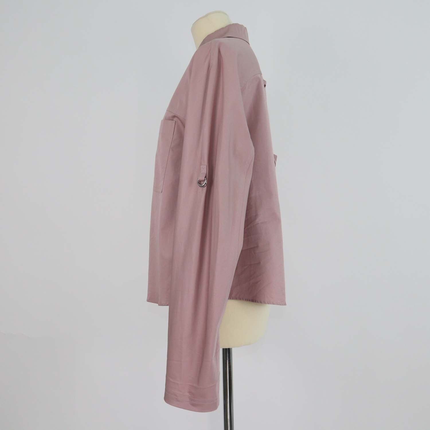 Hermes Nude Pink Eau d'Artifice Workwear Shirt
