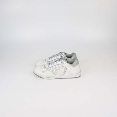 Christian Dior White/Grey Leather B27 Low Top Sneakers