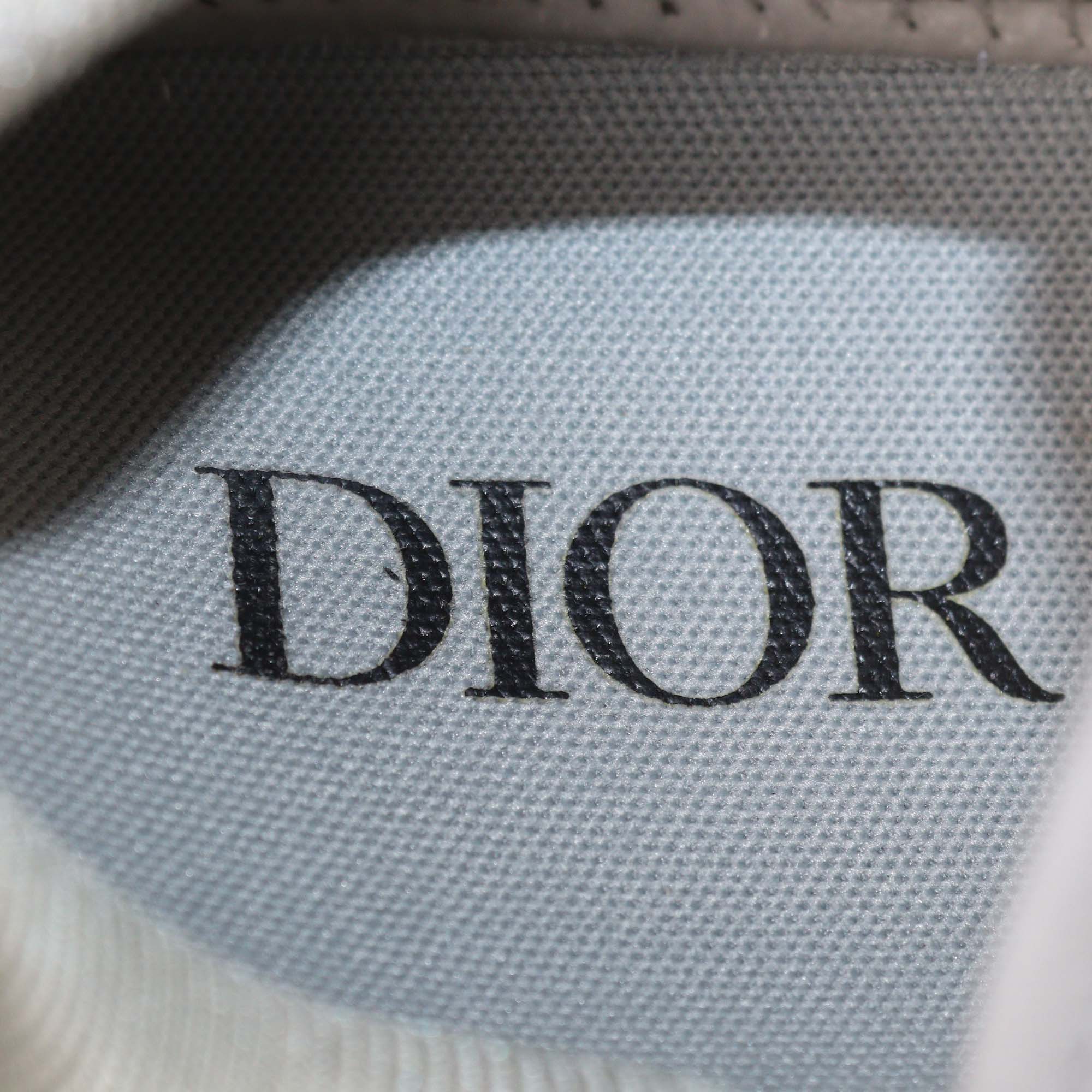 Christian Dior White/Grey Leather B27 Low Top Sneakers