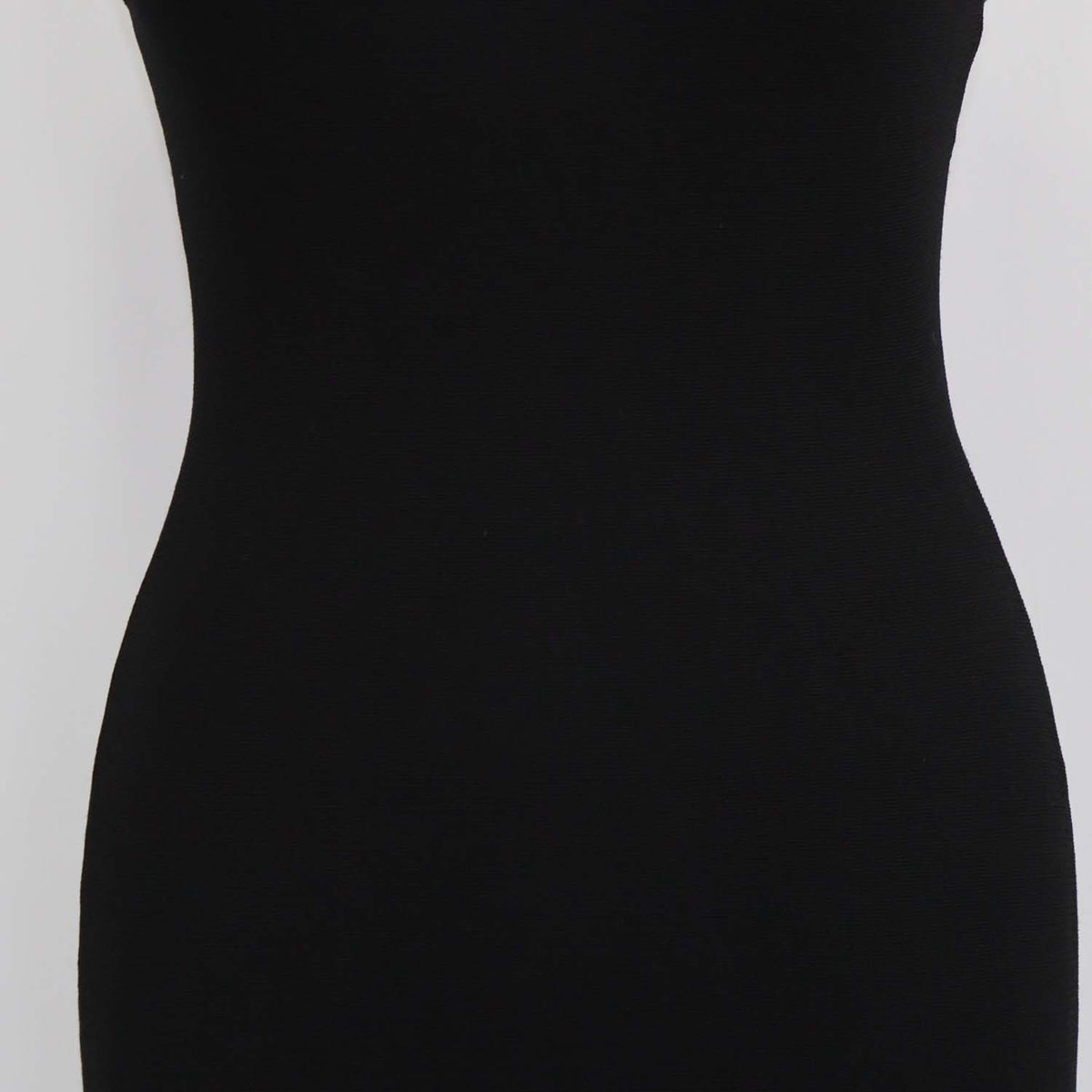 Sandro Black Blend Viscose Knitted Bodycon Fringed Sleeveless Dress