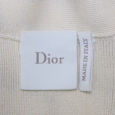 Christian Dior Cream, Navy Blue Silk and Cotton Knit Dioriviera Mariniere Cardigan