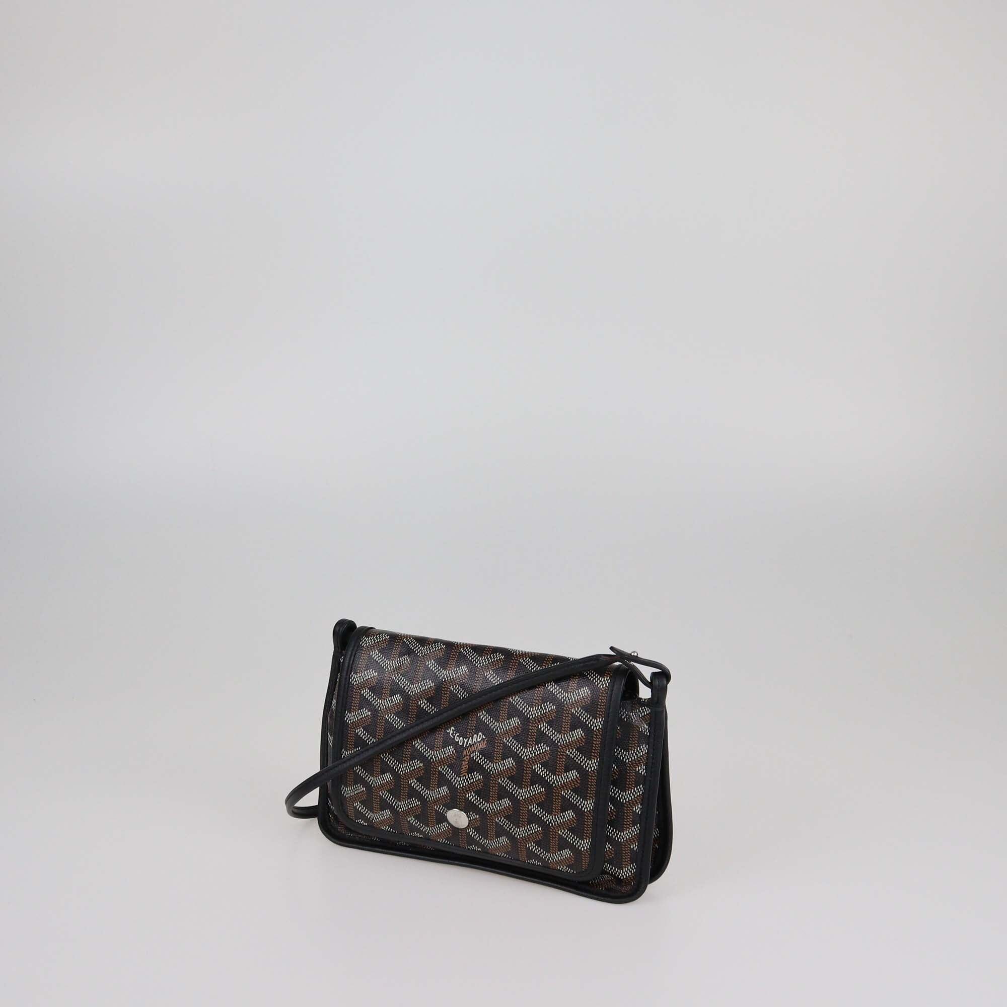 Goyard Black Goyardine Pocket Wallet Crossbody bag Womens Goyard 