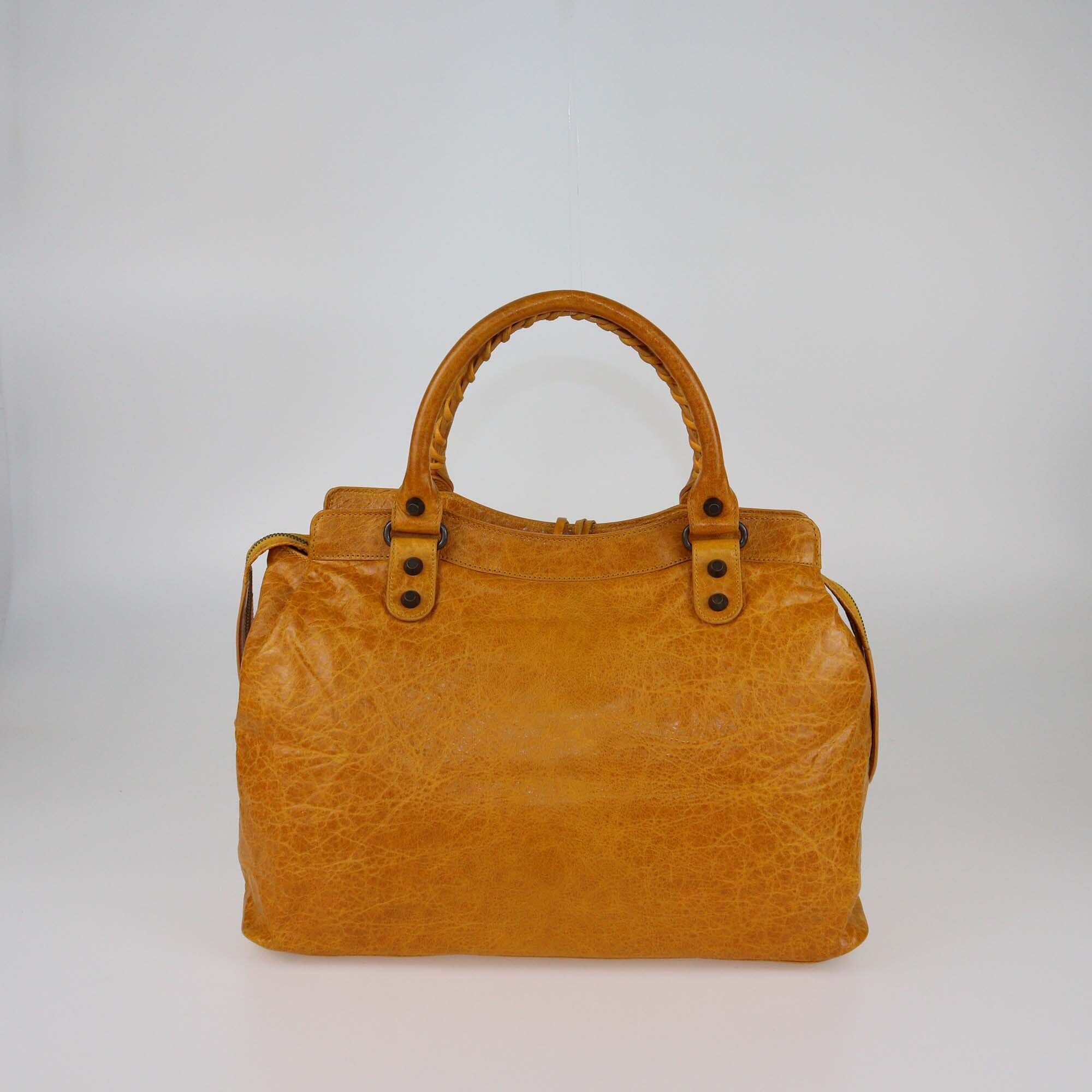 Balenciaga Mustard Yellow RH Step Bag Womens Balenciaga 