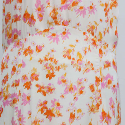 Maje Multicolor Viscose Floral Print Halter Neck Maxi Dress