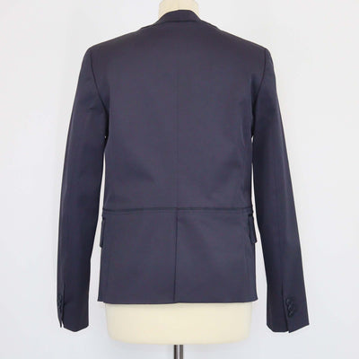 Bottega Veneta Navy Blue Blend Polyester Blazer