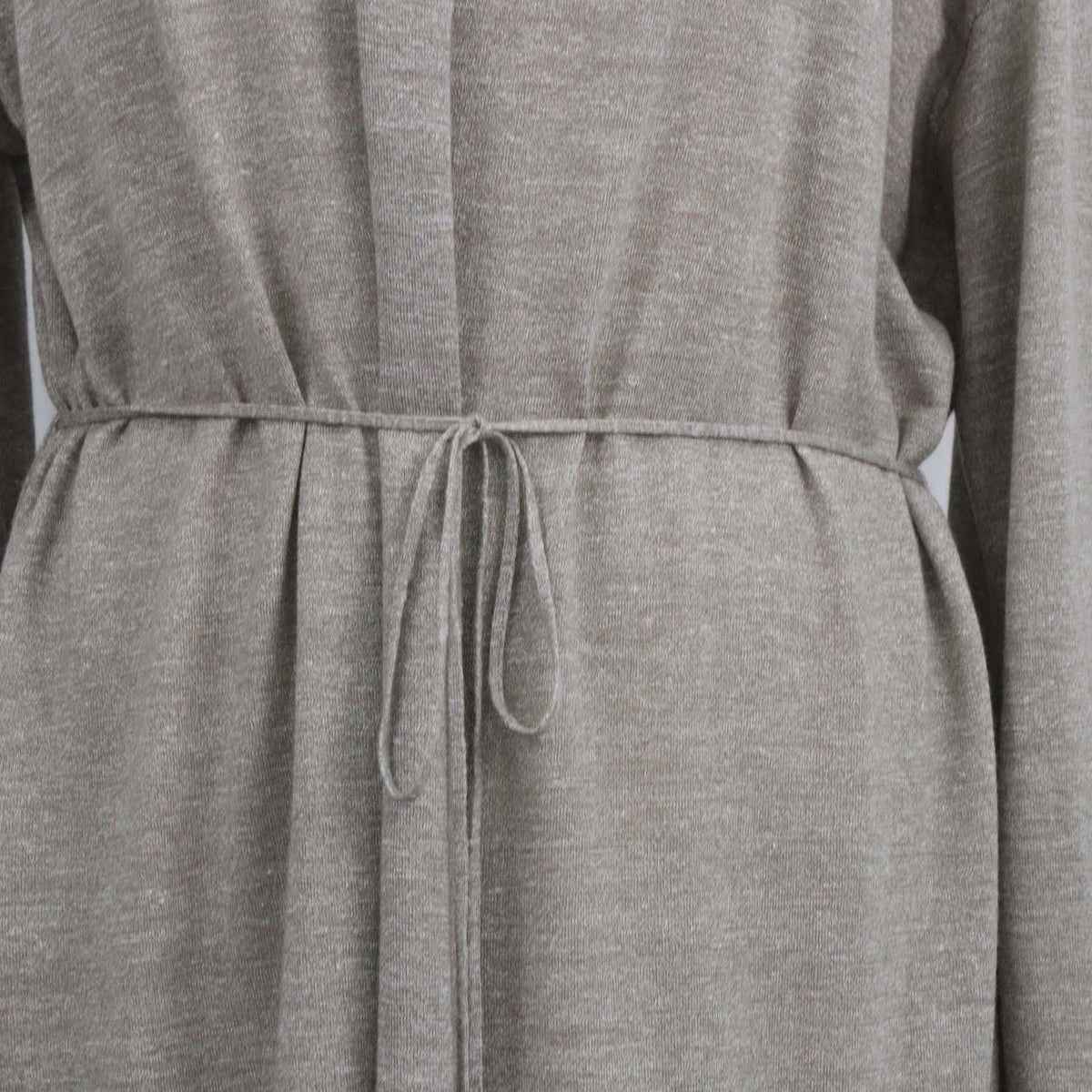 12 Storeez Beige Wool & Linen Blend Stratum Long Coat