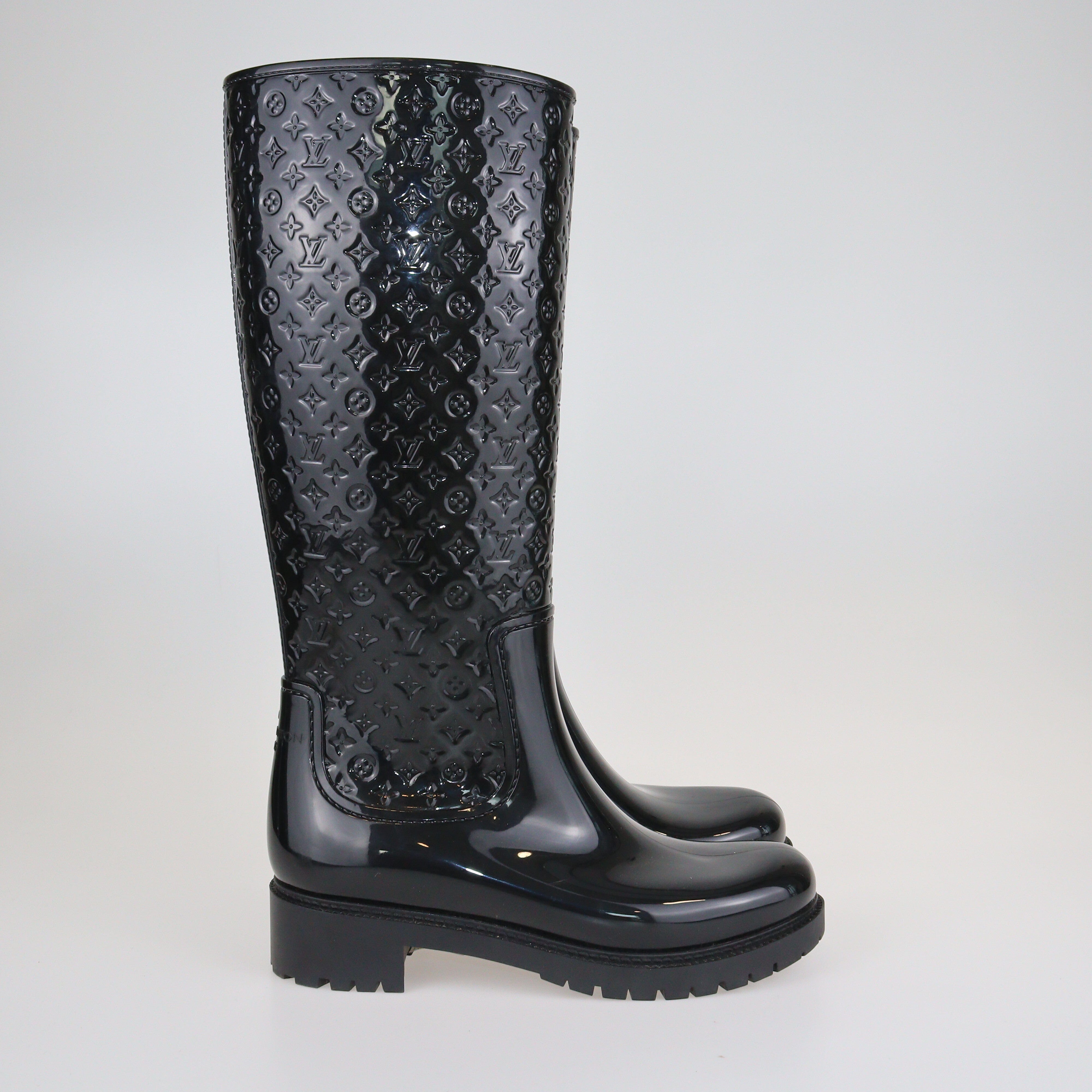 Monogram rain boots best sale