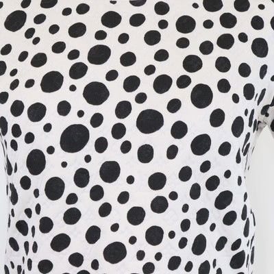 Louis Vuitton x Yayoi Kusama White/Black Blend Silk Polka Dot Top
