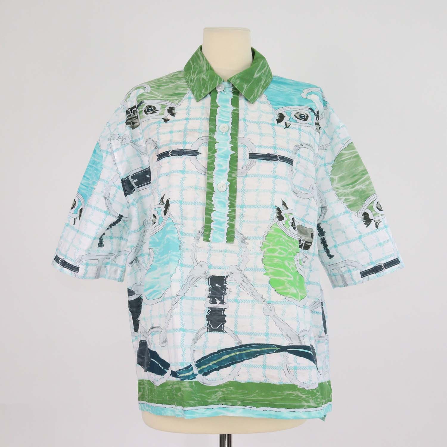 Hermes Multicolor Cotton Polo T-Shirt