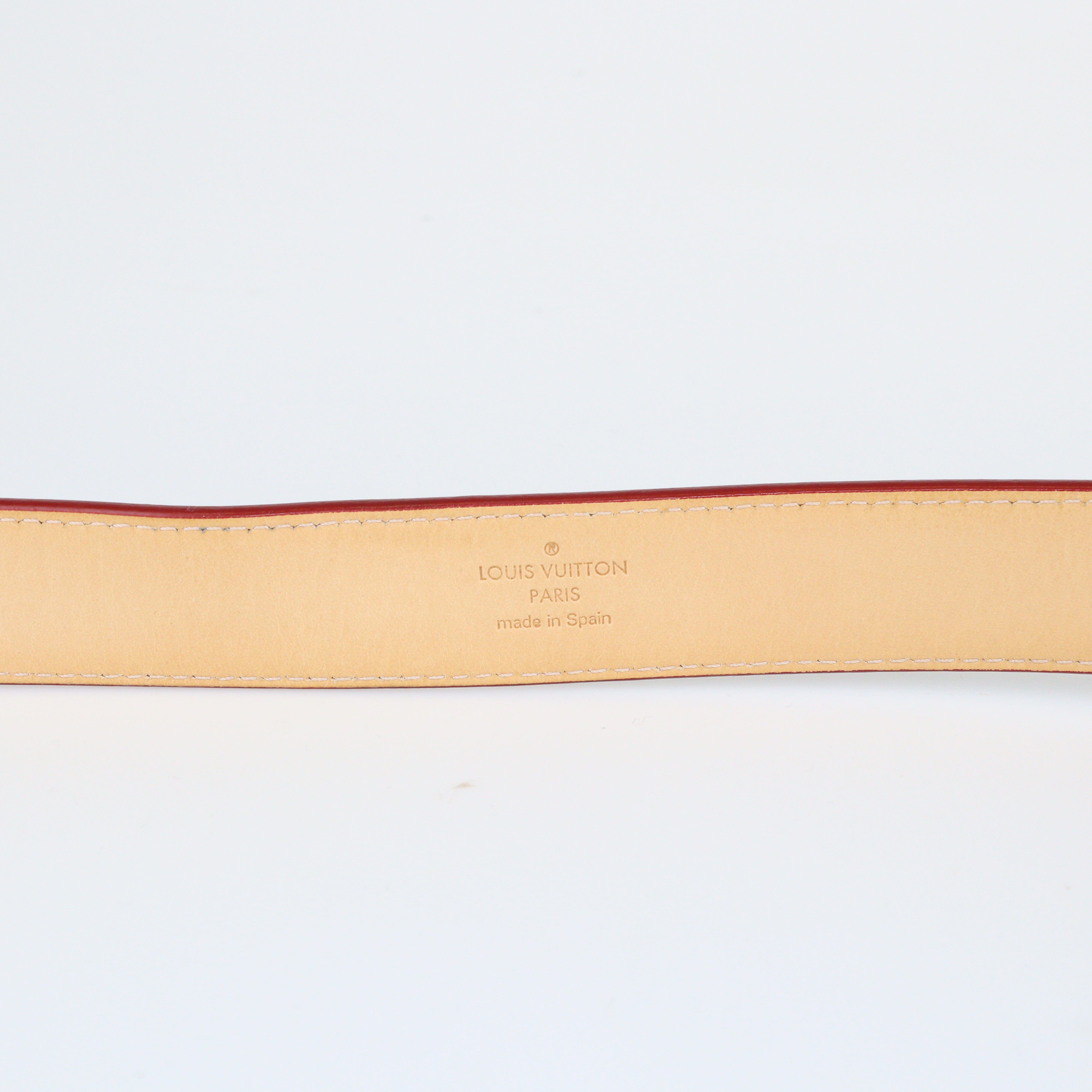 Red Monogram Vernis Cintura Belt Accessories Louis Vuitton 