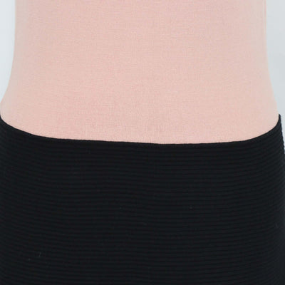 RED Valentino Pink/Black Viscose Knitted Lace Sleeveless Midi Dress