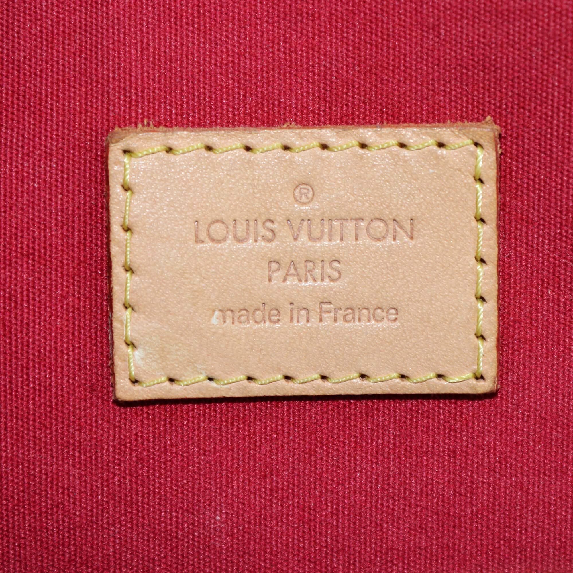 Louis Vuitton Cerise Monogram Vernis Alma GM Bag Womens Louis Vuitton 