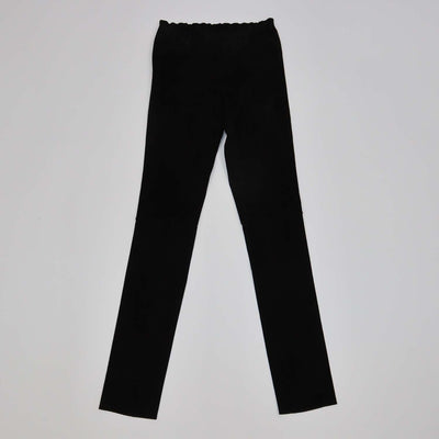 Stouls Black Suede Skinny Pants