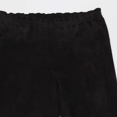 Stouls Black Suede Skinny Pants