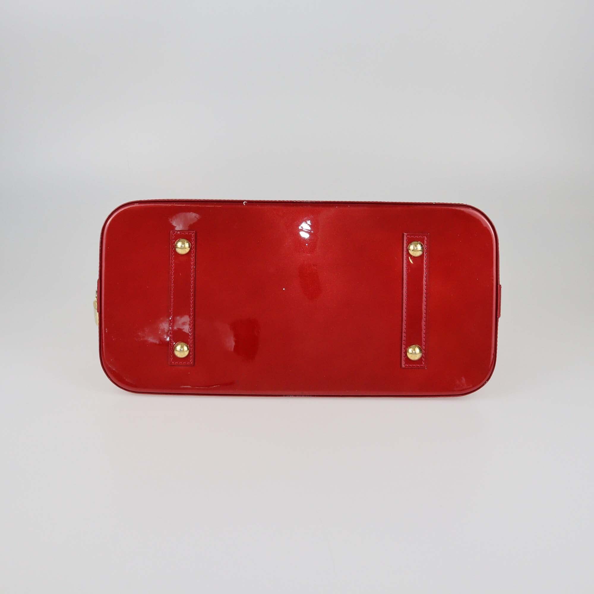 Louis Vuitton Cerise Monogram Vernis Alma GM Bag Womens Louis Vuitton 