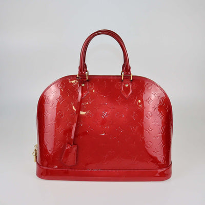 Louis Vuitton Cerise Monogram Vernis Alma GM Bag Womens Louis Vuitton 