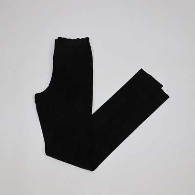 Stouls Black Suede Skinny Pants