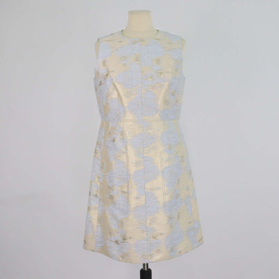 Paule Ka Cream/Grey Jacquard Mini Dress