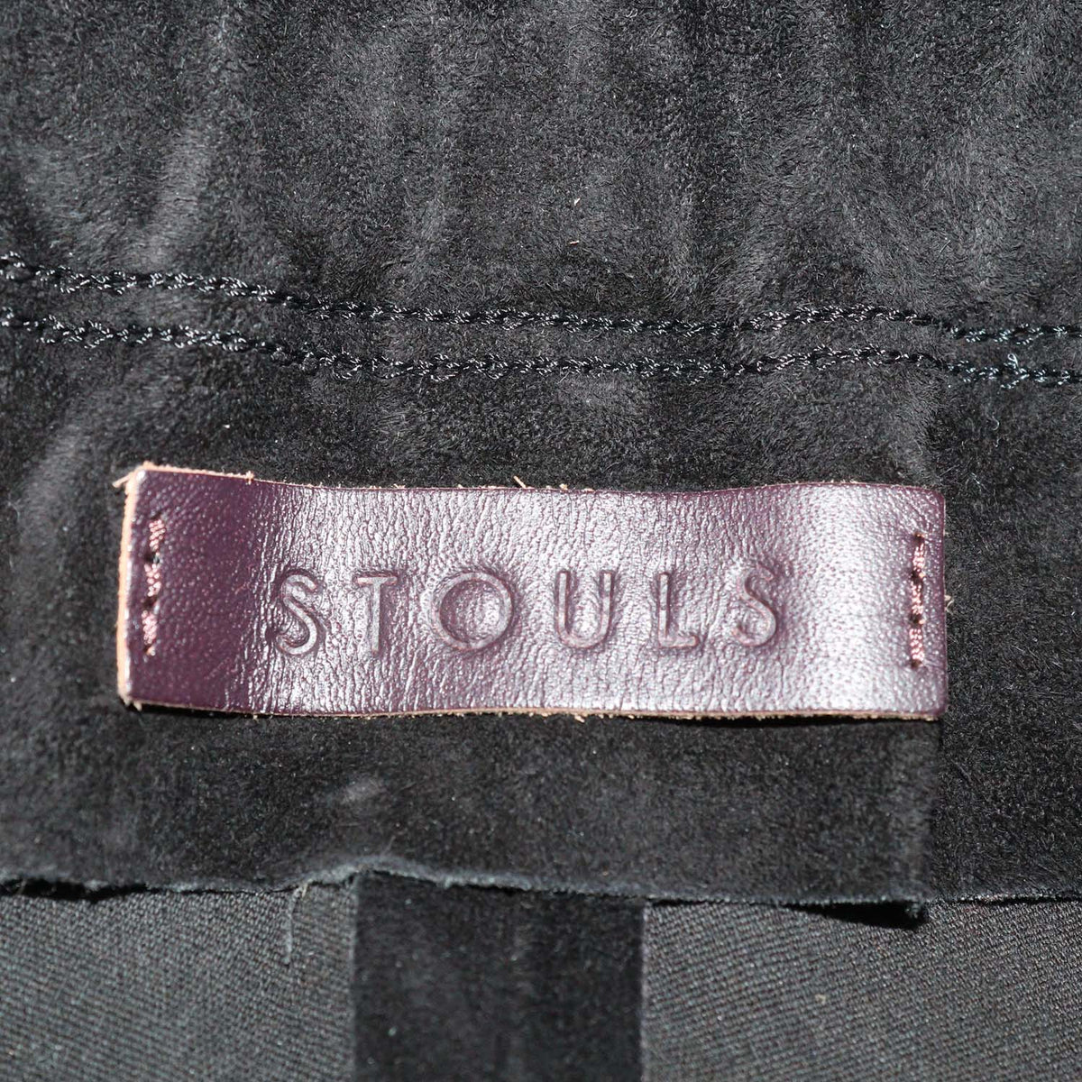 Stouls Black Suede Skinny Pants