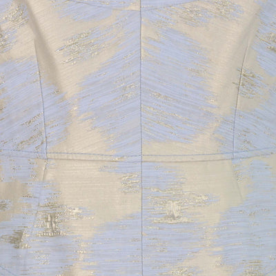 Paule Ka Cream/Grey Jacquard Mini Dress