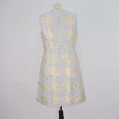 Paule Ka Cream/Grey Jacquard Mini Dress